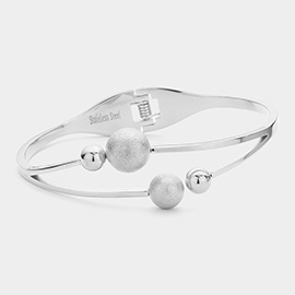 Stainless Steel Metal Ball Tip Hinged Bracelet