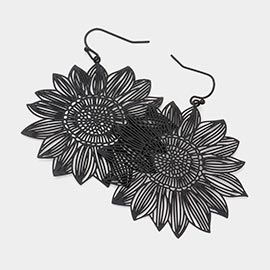 Filigree Flower Dangle Earrings