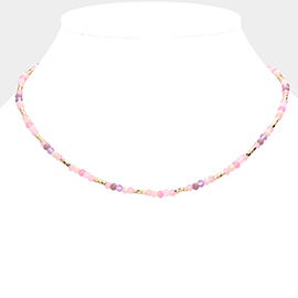 Faceted Beaded Necklace