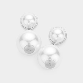 Pearl Ball Dangle Earrings