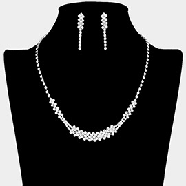 Rhinestone Paved Necklace