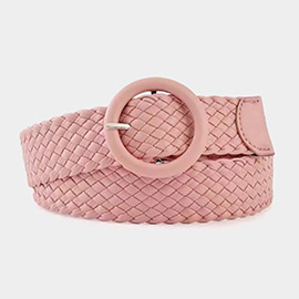 Braided Faux Leather Belt