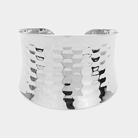 Textured Metal Cuff Bracelet