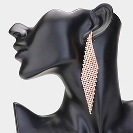 Rhinestone Paved Evening Earrings