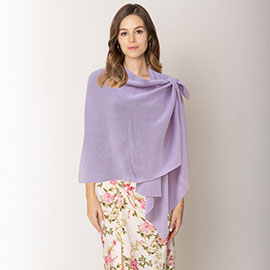 Shoulder Strap Solid Ruana Poncho