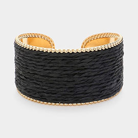 Raffia Cuff Bracelet