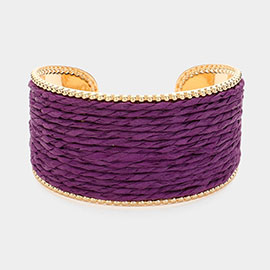 Raffia Cuff Bracelet