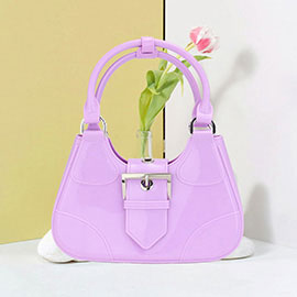 Buckle Pointed Jelly Shoulder Bag / Hand Bag