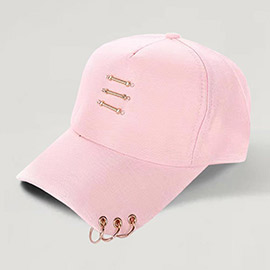 Metal Ring Pointed Baseball Cap