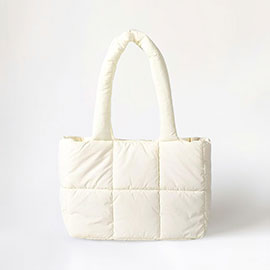 Quilted Padded Shoulder Bag / Tote Bag