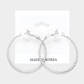 Metal Hoop Earrings