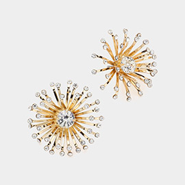 Stone Pointed Starburst Earrings