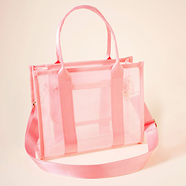 PVC Jelly Crossbody Tote Bag