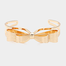 Metal Bow Pointed Cuff Bracelet