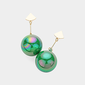 Oversized Ball Dropdown Earrings