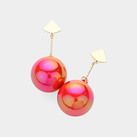 Oversized Ball Dropdown Earrings