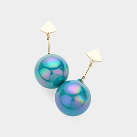 Oversized Ball Dropdown Earrings