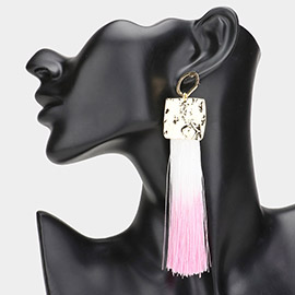 Oversized Ombre Tassel Earrings