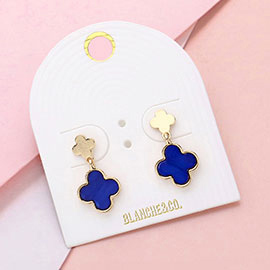 Quatrefoil Dangle Earrings