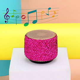 Mini Portable Bling Studded Wireless Speaker