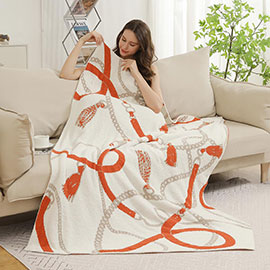 Chain Printed Throw Blanket