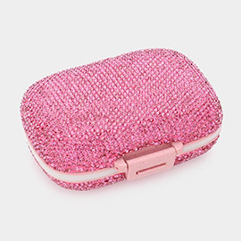 Bling Studded Pill Organizer Case