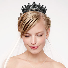 Marquise Stone Accented Crown Queen Tiara