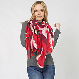 Abstract Foil Print Scarf