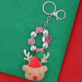 Rudolph Plush Doll Charm Christmas Key Chain