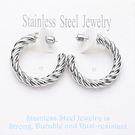 Stainless Steel Hoop Earrings