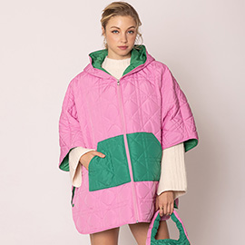 Puffer Cape Poncho