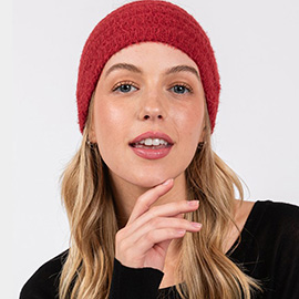 Fuzzy Cable Knit Headband