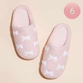 6Pairs - 3D Little Ribbons Home Slippers