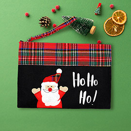 Ho Ho Ho Letter Santa Christmas Pouch Bag