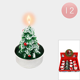 12PCS - Christmas Candle