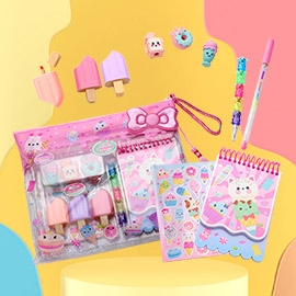 HOT FOCUS - 11PCS Sweet Coloring Notebook Set