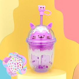 HOT FOCUS - Boba Hydration Tumbler with Nail Sticker