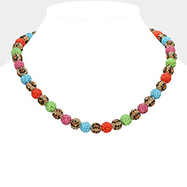 Shamballa Ball Beaded Necklace