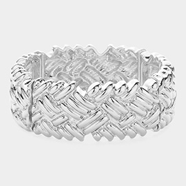 Textured Metal Stretch Bracelet