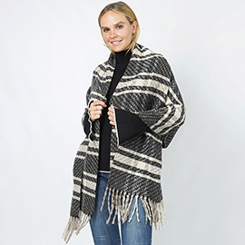 Plaid Oblong Scarf/Shawl