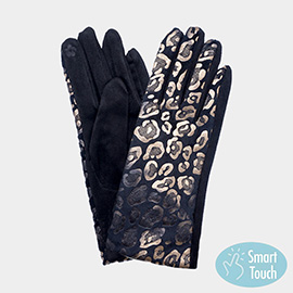 Leopard Pattern Smart Touch Gloves