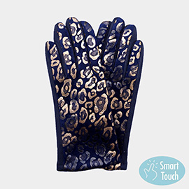 Leopard Pattern Smart Touch Gloves