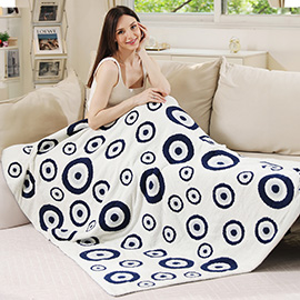 Evil Eye Printed Throw Blanket