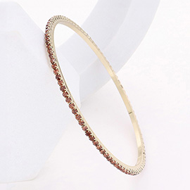 Stone Paved Evening Bangle Bracelet