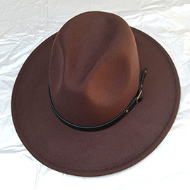 Belt Band Pointed Fedora Hat