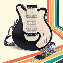 Electronic Guitar Shaped Crossbody Bag