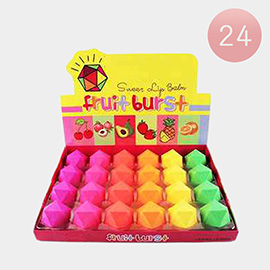 24PCS - Fruit Burst Lip Balms