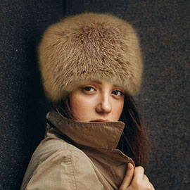 Faux Fur Furry Cossack Style Winter Hat