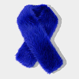 Faux Fur Fluffy Scarf