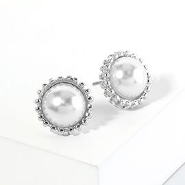 Pearl Stud Earrings